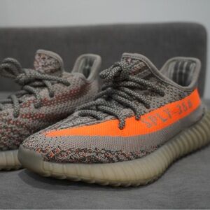 adidas Gray and Orange Sneakers